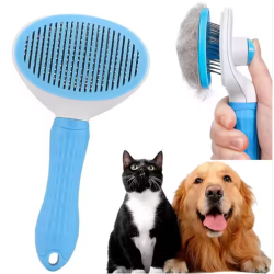 Brosse autonettoyante pour chien et chat
