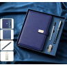 Coffret cadeau de luxe : carnet, stylo et clé USB